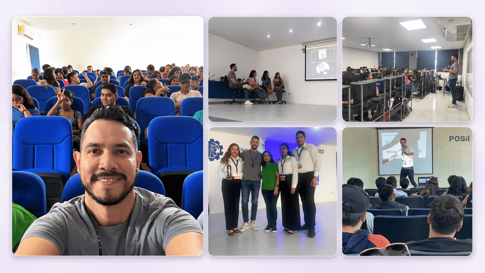 Sera compartiendo conferencias, talleres y acciones sociales con estudiantes universitarios en México